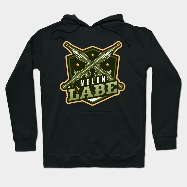 Crossed Bazooka Guns Hoodie by Mega Tee Store